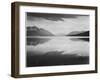 Looking Across Lake Toward Mts "Evening McDonald Lake Glacier National Park" Montana 1933-1942-Ansel Adams-Framed Art Print