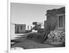 Looking Across Street Toward Houses "Acoma Pueblo. [NHL New Mexico]" 1933-1942-Ansel Adams-Framed Art Print