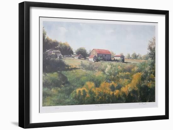 Looking Across the Field-Neville Clarke-Framed Collectable Print