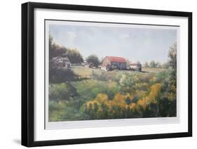 Looking Across the Field-Neville Clarke-Framed Collectable Print