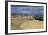 Looking across the Harbour at St. Ives at Low Tide Towards St. Ives Head, Cornwall, England-Simon Montgomery-Framed Photographic Print