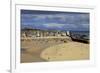 Looking across the Harbour at St. Ives at Low Tide Towards St. Ives Head, Cornwall, England-Simon Montgomery-Framed Photographic Print