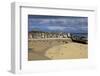 Looking across the Harbour at St. Ives at Low Tide Towards St. Ives Head, Cornwall, England-Simon Montgomery-Framed Photographic Print