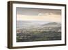 Looking across the Marshwood Vale from Pilsdon Pen, Dorset, England, United Kingdom, Europe-Julian Elliott-Framed Photographic Print