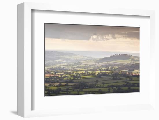 Looking across the Marshwood Vale from Pilsdon Pen, Dorset, England, United Kingdom, Europe-Julian Elliott-Framed Photographic Print