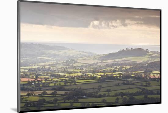 Looking across the Marshwood Vale from Pilsdon Pen, Dorset, England, United Kingdom, Europe-Julian Elliott-Mounted Photographic Print