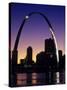 Looking Across the Mississippi River to St Louis, USA-Chuck Haney-Stretched Canvas