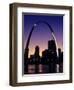 Looking Across the Mississippi River to St Louis, USA-Chuck Haney-Framed Premium Photographic Print