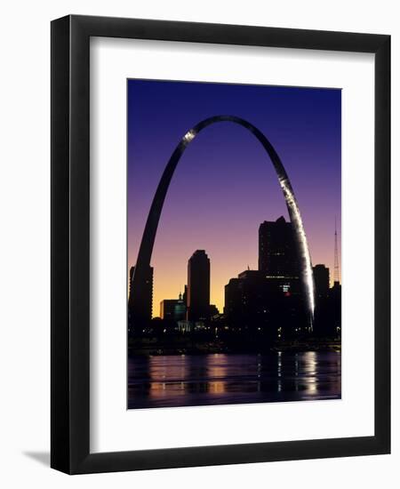 Looking Across the Mississippi River to St Louis, USA-Chuck Haney-Framed Premium Photographic Print