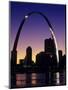 Looking Across the Mississippi River to St Louis, USA-Chuck Haney-Mounted Premium Photographic Print