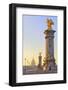 Looking across the Pont Alexandre Iii to the Dome Church, Paris, France.-Neil Farrin-Framed Photographic Print