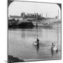 Looking across the Sacred Lake to the Great Temple at Karnak, Thebes, Egypt, 1905-Underwood & Underwood-Mounted Photographic Print