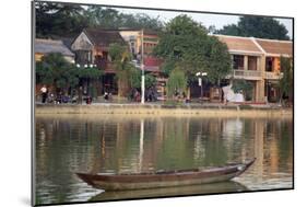 Looking across the Thu Bon River to the ancient town of Hoi An, Vietnam-Paul Dymond-Mounted Photographic Print