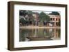 Looking across the Thu Bon River to the ancient town of Hoi An, Vietnam-Paul Dymond-Framed Photographic Print