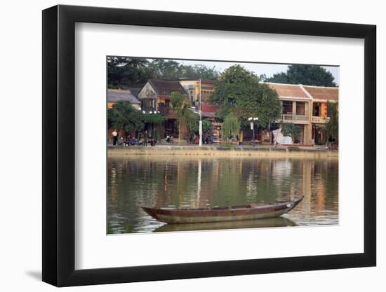 Looking across the Thu Bon River to the ancient town of Hoi An, Vietnam-Paul Dymond-Framed Photographic Print