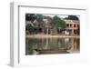 Looking across the Thu Bon River to the ancient town of Hoi An, Vietnam-Paul Dymond-Framed Photographic Print