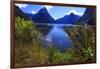 Looking across the Waters of Milford Sound Towards Mitre Peak on the South Island of New Zealand-Paul Dymond-Framed Photographic Print