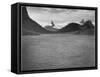 Looking Across Toward Snow-Capped Mts Lake In Fgnd "St. Mary's Lake Glacier NP" Montana. 1933-1942-Ansel Adams-Framed Stretched Canvas