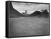 Looking Across Toward Snow-Capped Mts Lake In Fgnd "St. Mary's Lake Glacier NP" Montana. 1933-1942-Ansel Adams-Framed Stretched Canvas