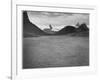 Looking Across Toward Snow-Capped Mts Lake In Fgnd "St. Mary's Lake Glacier NP" Montana. 1933-1942-Ansel Adams-Framed Art Print