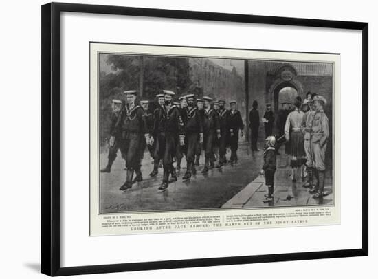 Looking after Jack Ashore, the March Out of the Night Patrol-Joseph Nash-Framed Giclee Print