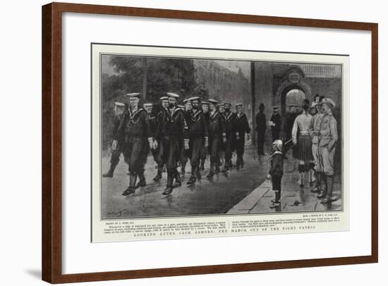 Looking after Jack Ashore, the March Out of the Night Patrol-Joseph Nash-Framed Giclee Print