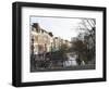 Looking Along the Catharijnsingel, Bicycles Stand on a Bridge over a Canal in Utrecht, Utrecht Prov-Stuart Forster-Framed Photographic Print