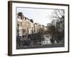 Looking Along the Catharijnsingel, Bicycles Stand on a Bridge over a Canal in Utrecht, Utrecht Prov-Stuart Forster-Framed Photographic Print