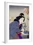 Looking as if She Wants to Change: The Appearance of a Proprietress of the Kaei Era-Taiso Yoshitoshi-Framed Giclee Print