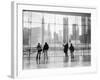 Looking at Ground Zero, Lower Manhattan, NYC-Walter Bibikow-Framed Photographic Print