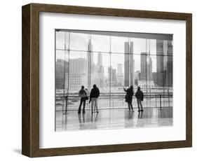 Looking at Ground Zero, Lower Manhattan, NYC-Walter Bibikow-Framed Photographic Print