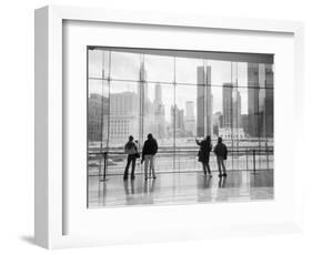 Looking at Ground Zero, Lower Manhattan, NYC-Walter Bibikow-Framed Photographic Print