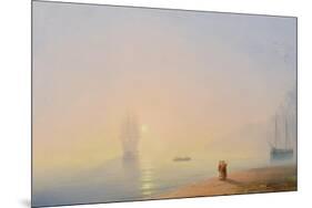 Looking at the Black Sea-Ivan Konstantinovich Aivazovsky-Mounted Giclee Print