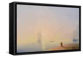 Looking at the Black Sea-Ivan Konstantinovich Aivazovsky-Framed Stretched Canvas