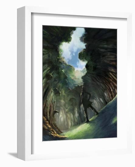 Looking at the Sky in the Depths of the Forest-Kyo Nakayama-Framed Giclee Print