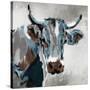 Looking Cow-Milli Villa-Stretched Canvas