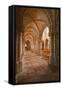 Looking Down an Aisle in the Church of Notre Dame, Saint Pere, Yonne, Burgundy, France, Europe-Julian Elliott-Framed Stretched Canvas