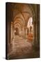 Looking Down an Aisle in the Church of Notre Dame, Saint Pere, Yonne, Burgundy, France, Europe-Julian Elliott-Stretched Canvas