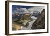 Looking Down at Grinnell Glacier in Glacier National Park, Montana, USA-Chuck Haney-Framed Photographic Print
