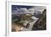 Looking Down at Grinnell Glacier in Glacier National Park, Montana, USA-Chuck Haney-Framed Photographic Print