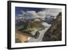 Looking Down at Grinnell Glacier in Glacier National Park, Montana, USA-Chuck Haney-Framed Photographic Print