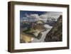 Looking Down at Grinnell Glacier in Glacier National Park, Montana, USA-Chuck Haney-Framed Photographic Print