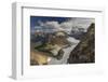 Looking Down at Grinnell Glacier in Glacier National Park, Montana, USA-Chuck Haney-Framed Premium Photographic Print