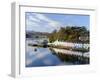 Looking Down at the Harbour of Portree, Isle of Skye, Inner Hebrides, Scotland-Chris Hepburn-Framed Photographic Print