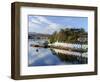 Looking Down at the Harbour of Portree, Isle of Skye, Inner Hebrides, Scotland-Chris Hepburn-Framed Photographic Print