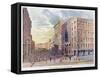 Looking Down Broad Street from Wall in 1873, Illustration from 'Old New York, Yesterday and Today…-American School-Framed Stretched Canvas