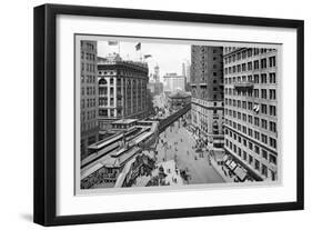 Looking Down Broadway Towards Herald Square, 1911-Moses King-Framed Art Print