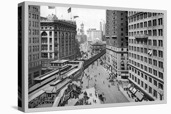 Looking Down Broadway Towards Herald Square, 1911-Moses King-Stretched Canvas