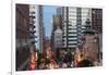 Looking Down California Street in Chinatown at Dusk in San Francisco, California, Usa-Chuck Haney-Framed Photographic Print