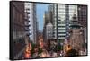 Looking Down California Street in Chinatown at Dusk in San Francisco, California, Usa-Chuck Haney-Framed Stretched Canvas